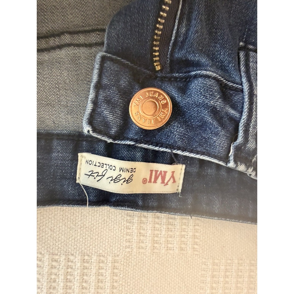 YMI Gigi Fit & Flare Bell Bottom Jeans Raw Hem Festival Wide Leg Y2K S 5/27 EUC - Picture 6 of 8